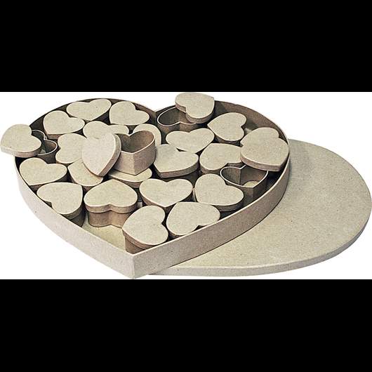 cardboard hearts 6,5x5,5x3,5cm